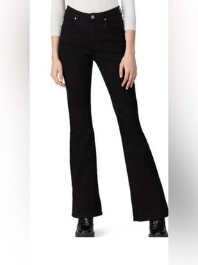 Universal Standard Sava High Rise Flare Jeans Black Size 10 NWT